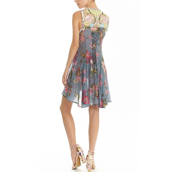 NWT Aratta Silent Journey Aurora Tunic Ombre Floral Embroidered Small H14392 - Picture 11 of 16